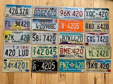 20 Set of 420 License Plates