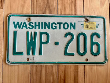 1986 Washington State License Plate