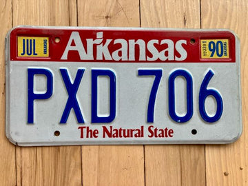 1990 Arkansas License Plate