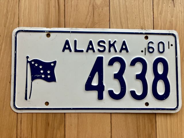 1960 Alaska License Plate