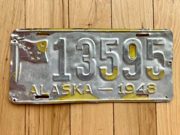 1948 Alaska License Plate
