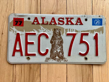 1976 Alaska License Plate