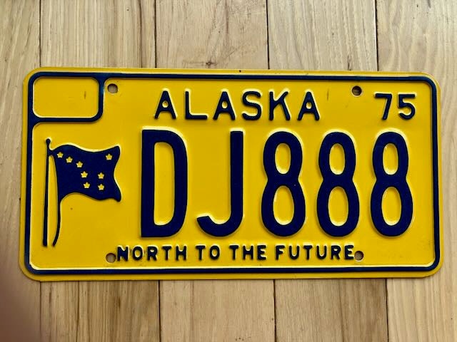 1975 Alaska License Plate