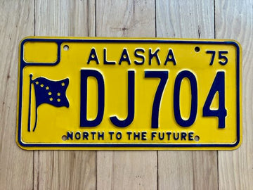 1975 Alaska License Plate