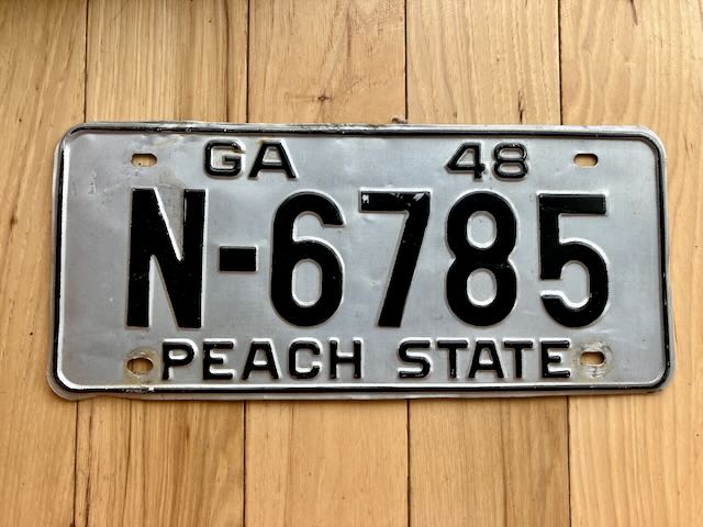 1948 Georgia License Plate