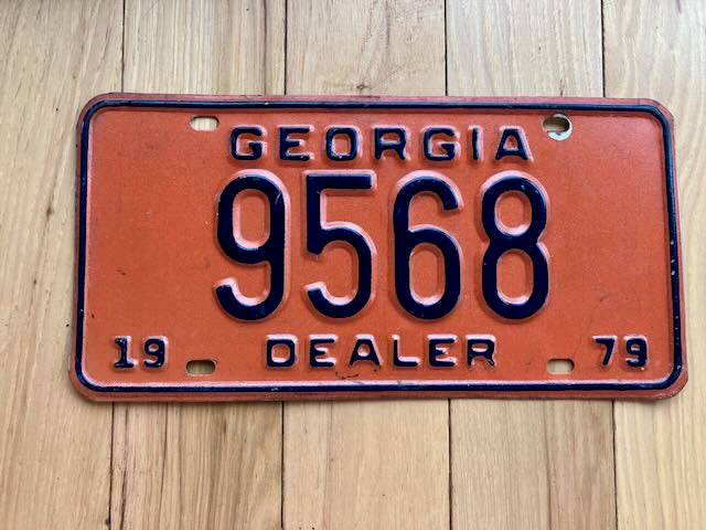 1979 Georgia Dealer License Plate