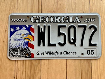2005 Georgia Give Wildlife a Chance License Plate
