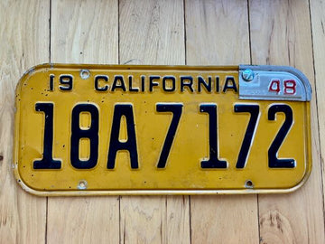 1948 California License Plate