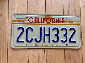 California Sun Base License Plate