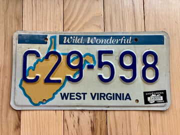 1982 West Virginia License Plate