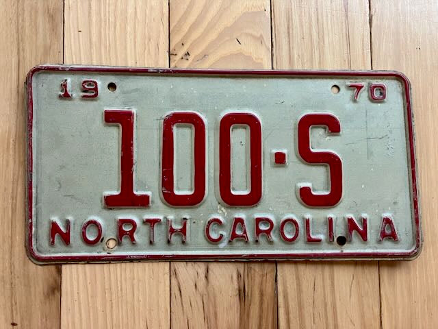 1970 North Carolina Truck License Plate
