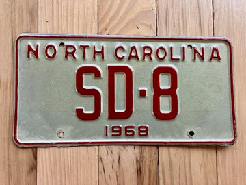 1968 North Carolina Truck License Plate