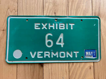 1983 Vermont Parade/Exhibit License Plate
