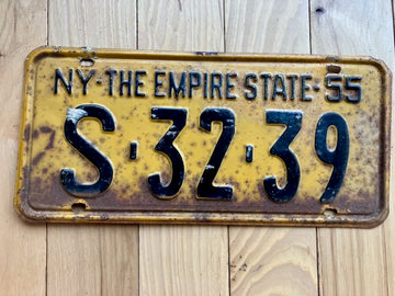 1955 New York License Plate