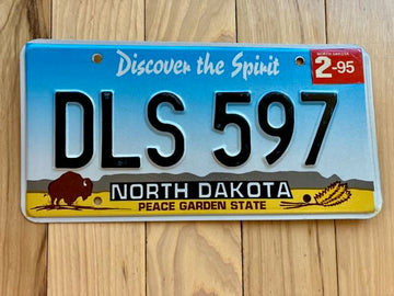 1995 North Dakota License Plate