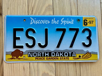 1997 North Dakota License Plate