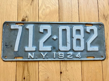 1924 New York License Plate