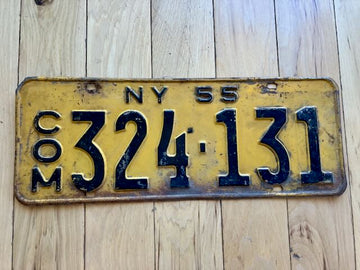 1955 New York Commercial License Plate