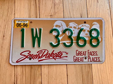 1996 South Dakota License Plate