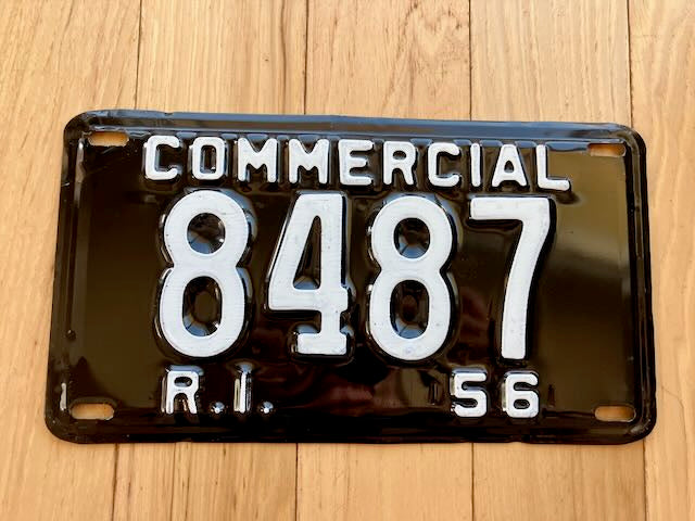 1956 Rhode Island Commercial License Plate