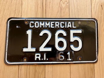 1961 Rhode Island Commercial License Plate