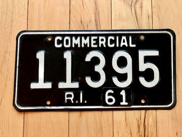 1961 Rhode Island Commercial License Plate