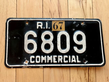 1967 Rhode Island Commercial License Plate