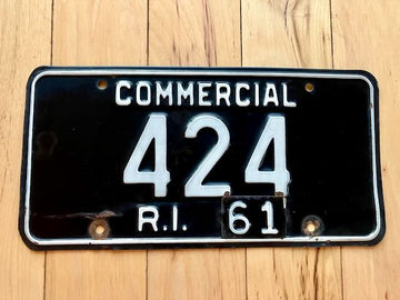 1961 Rhode Island Commercial License Plate