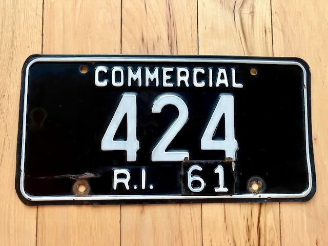 1961 Rhode Island Commercial License Plate