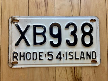 1954 Rhode Island License Plate