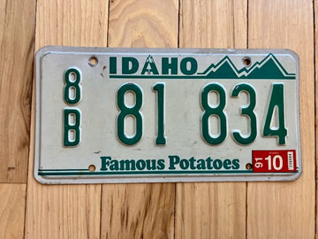 1991 Idaho 8B Bonneville (Idaho Falls) License Plate