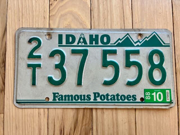 1988 Idaho License Plate