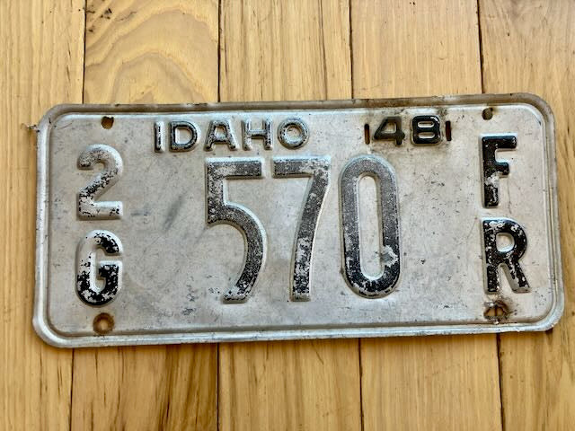 1948 Idaho License Plate