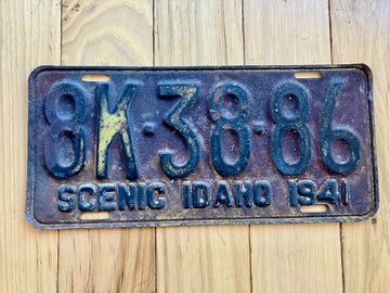 1941 Idaho License Plate