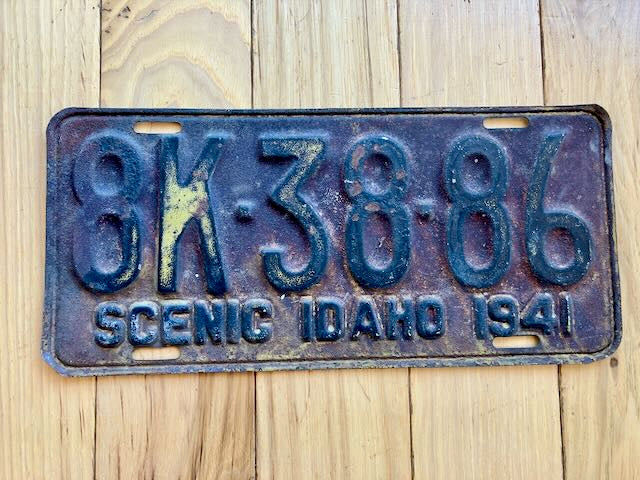 1941 Idaho License Plate