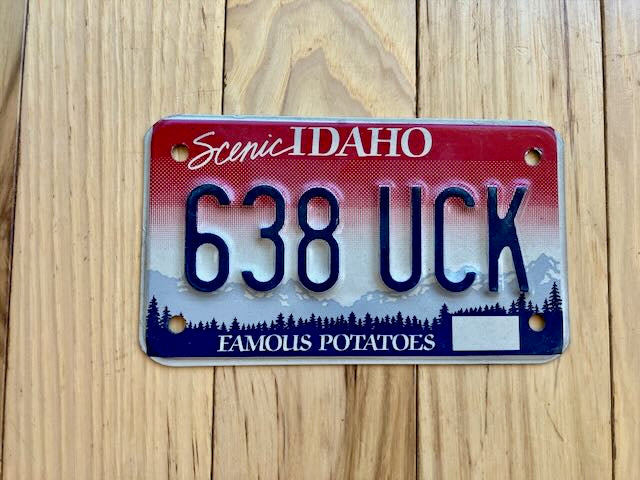 Idaho Motorcycle License Plate