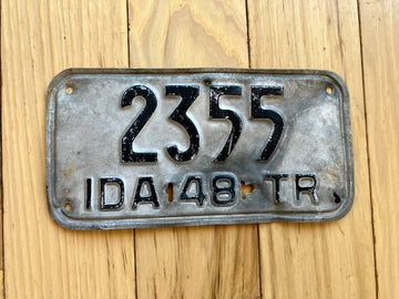 1948 Idaho Trailer License Plate