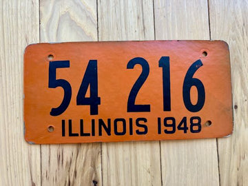 1948 Illinois License Plate