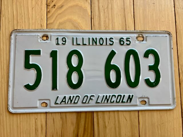 1965 Illinois License Plate