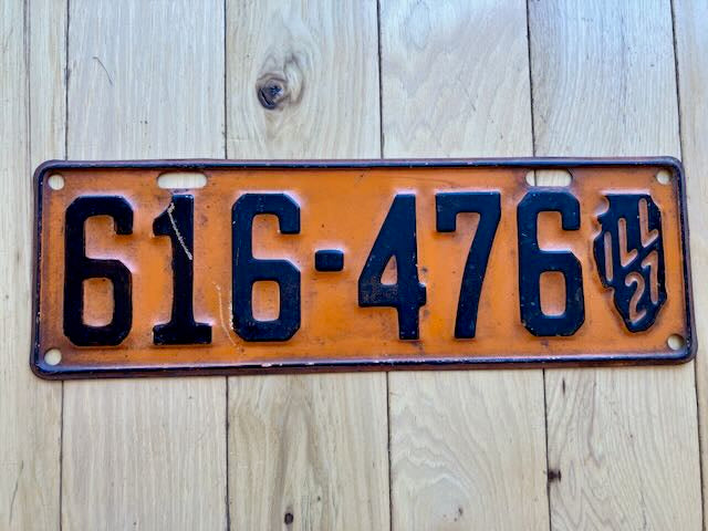 1927 Illinois License Plate