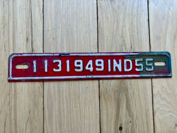 1955 Indiana License Plate Topper