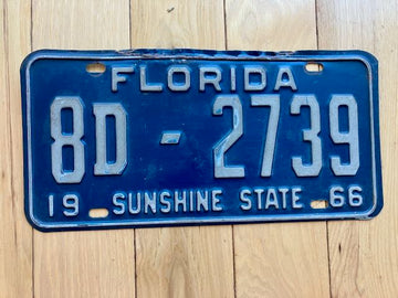 1966 Florida License Plate