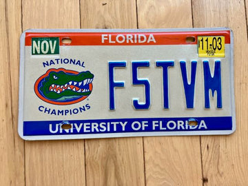 2003 University of Florida License Plate