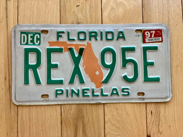 1991 Florida Pinellas County License Plate