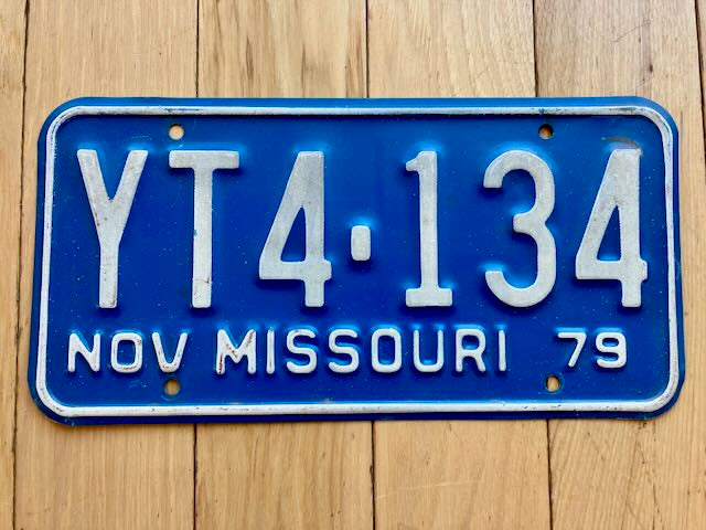 1979 Missouri License Plate