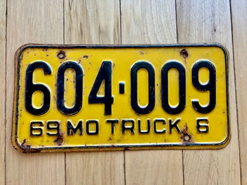 1969 Missouri Truck License Plate