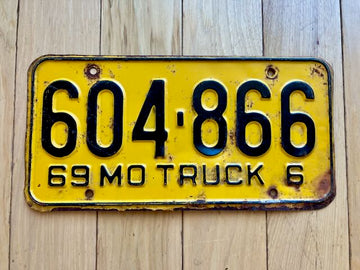 1969 Missouri Truck License Plate