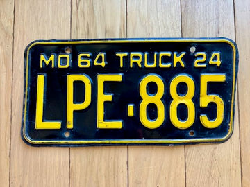 1964 Missouri Truck License Plate