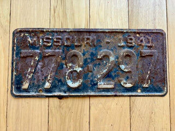 1941 Missouri License Plate