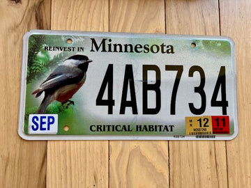 Minnesota Critical Habitat License Plate